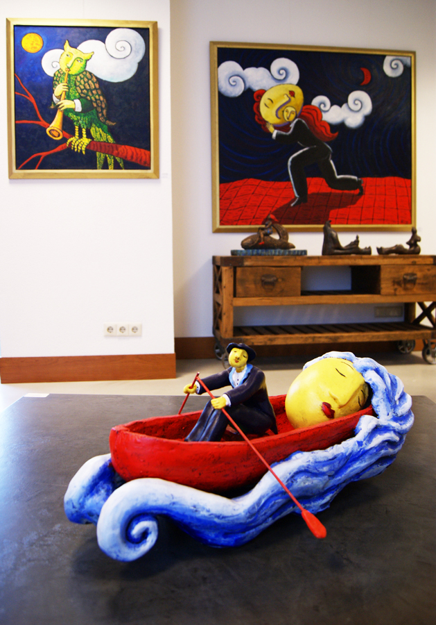 Sfeer Kunstenaar Jacques Tange bij Galerie Sille