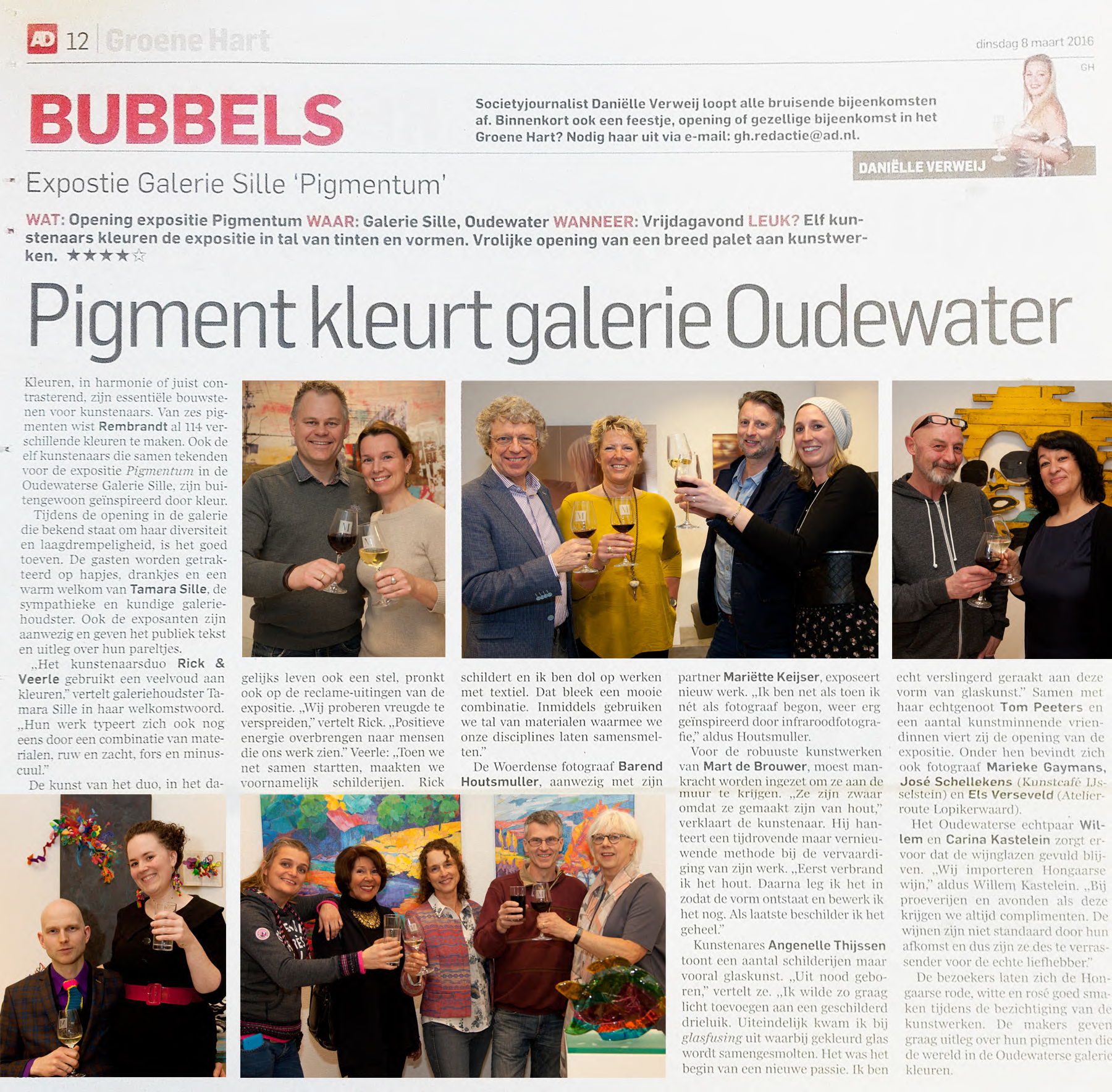 Article in the AD about exhibition Sille Gallery