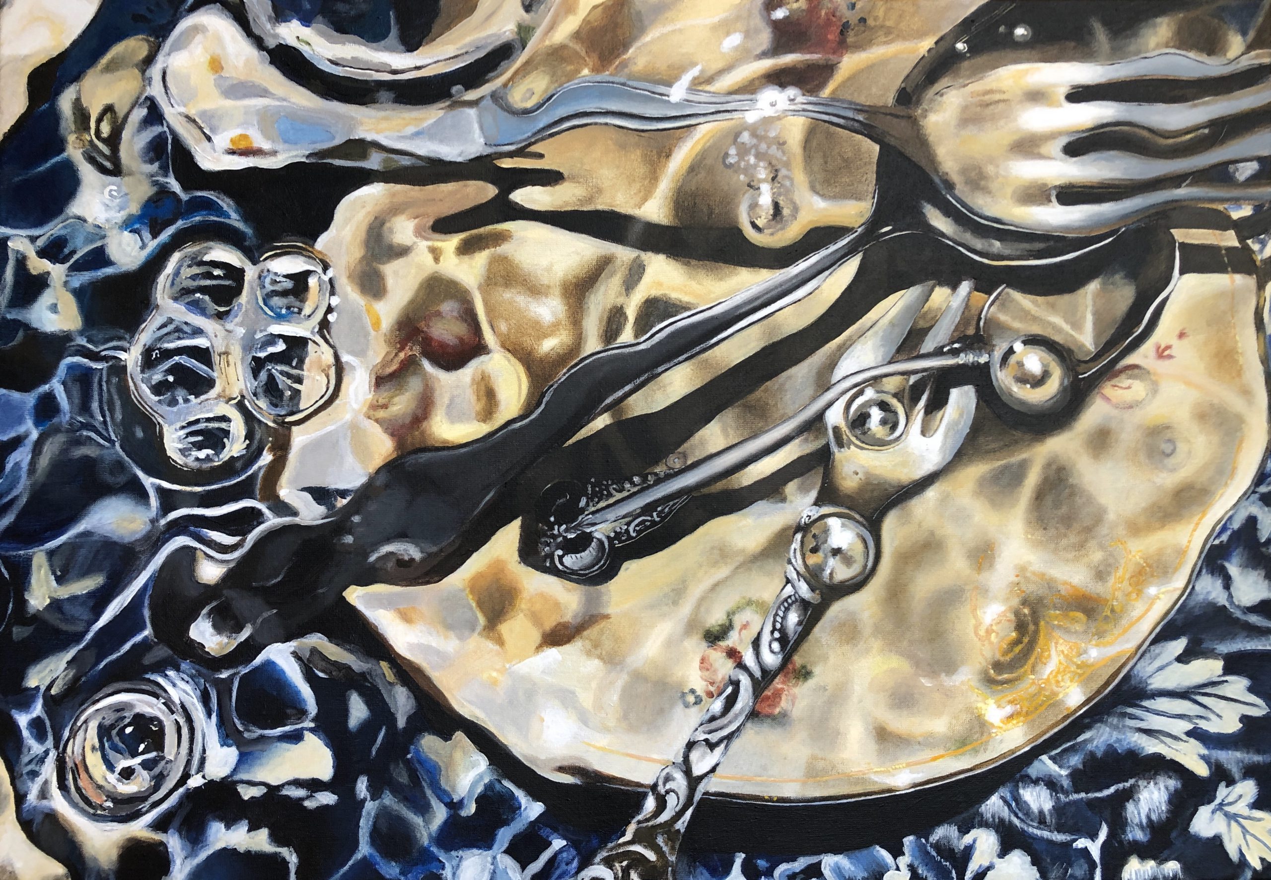 Kunst: Fork in the water van kunstenaar Hannelore Houdijk