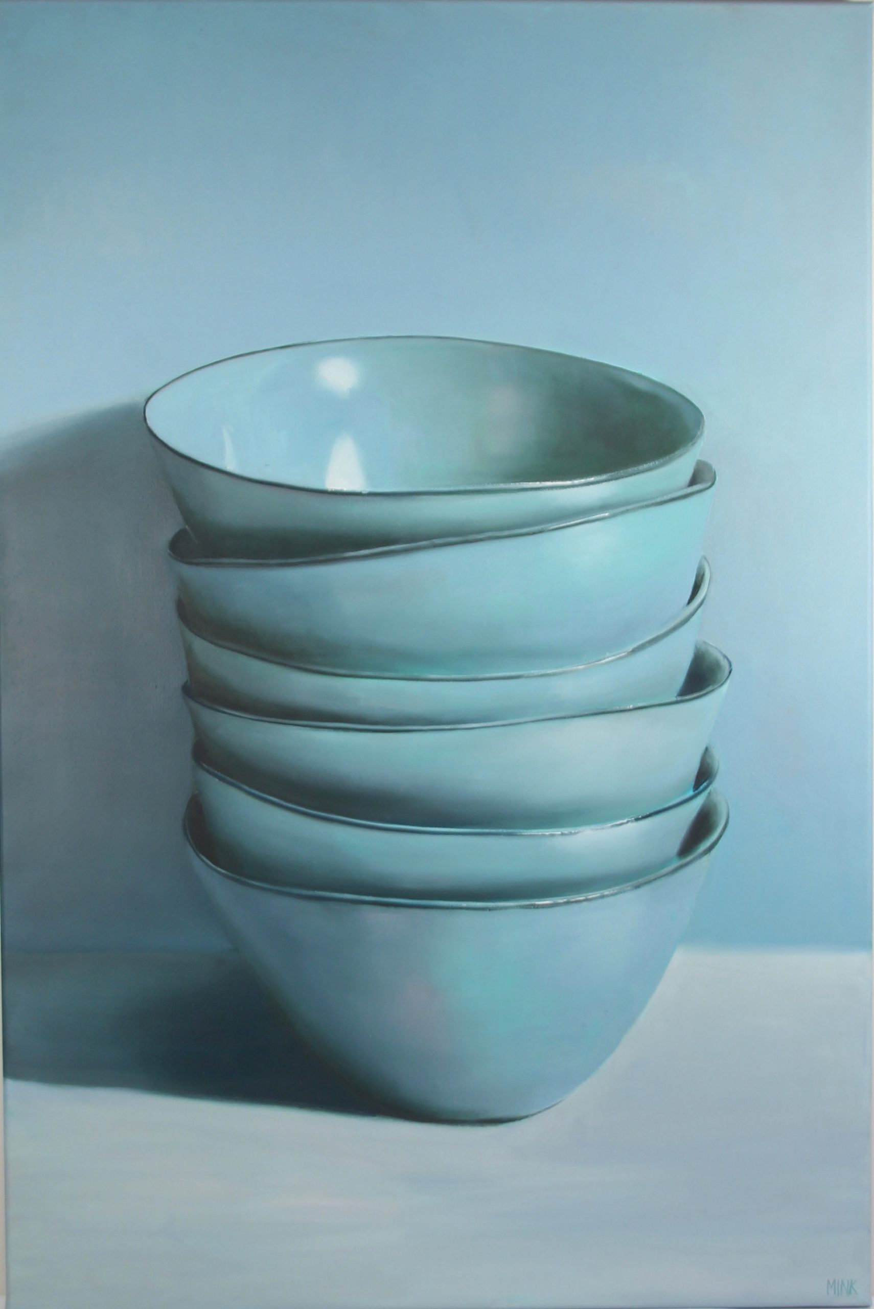 Kunst: Bergen – Six Handmade Bowls van kunstenaar Minke Buikema