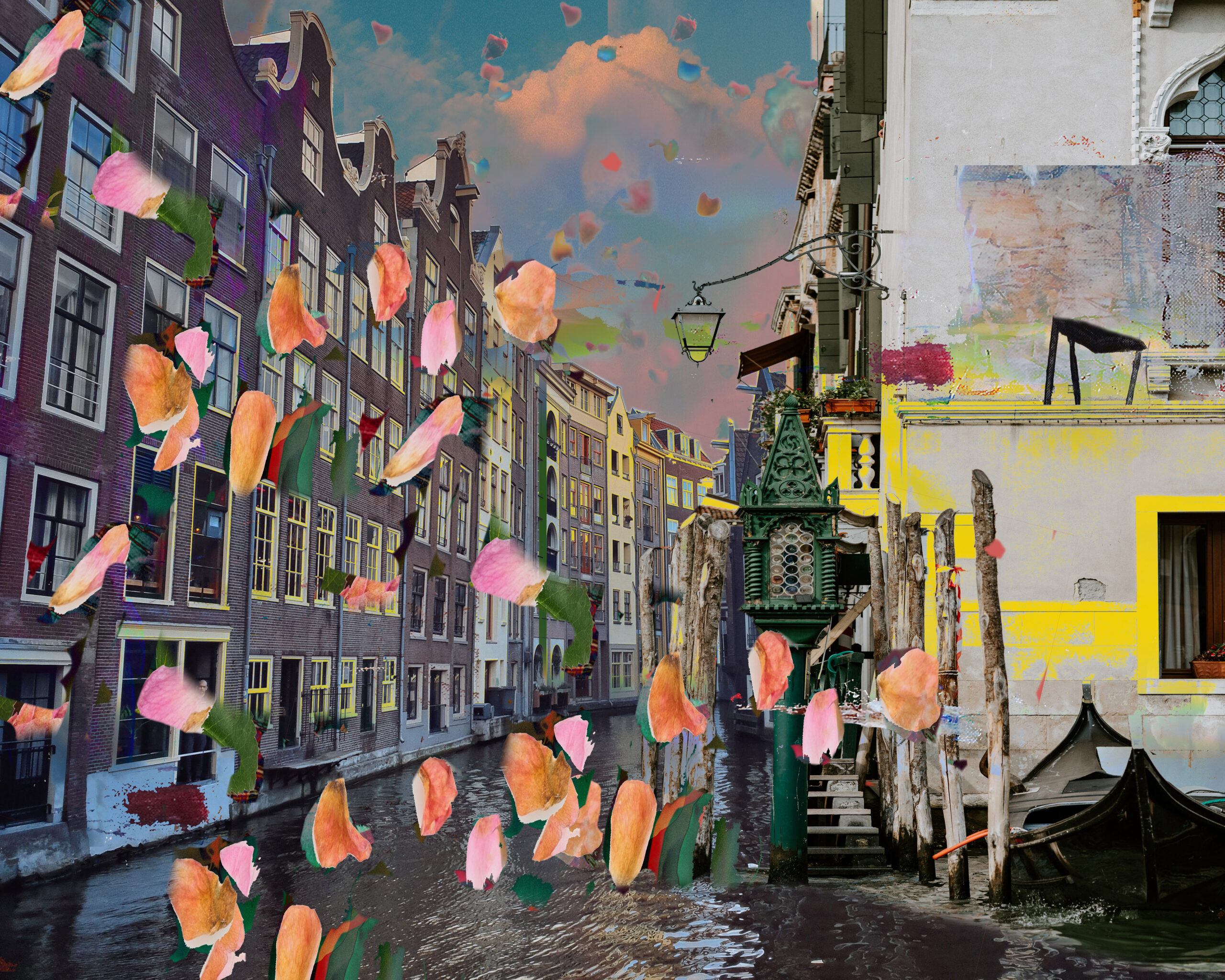 Kunst: Amsterdam View opus 503 NEW van kunstenaar Geert Lemmers