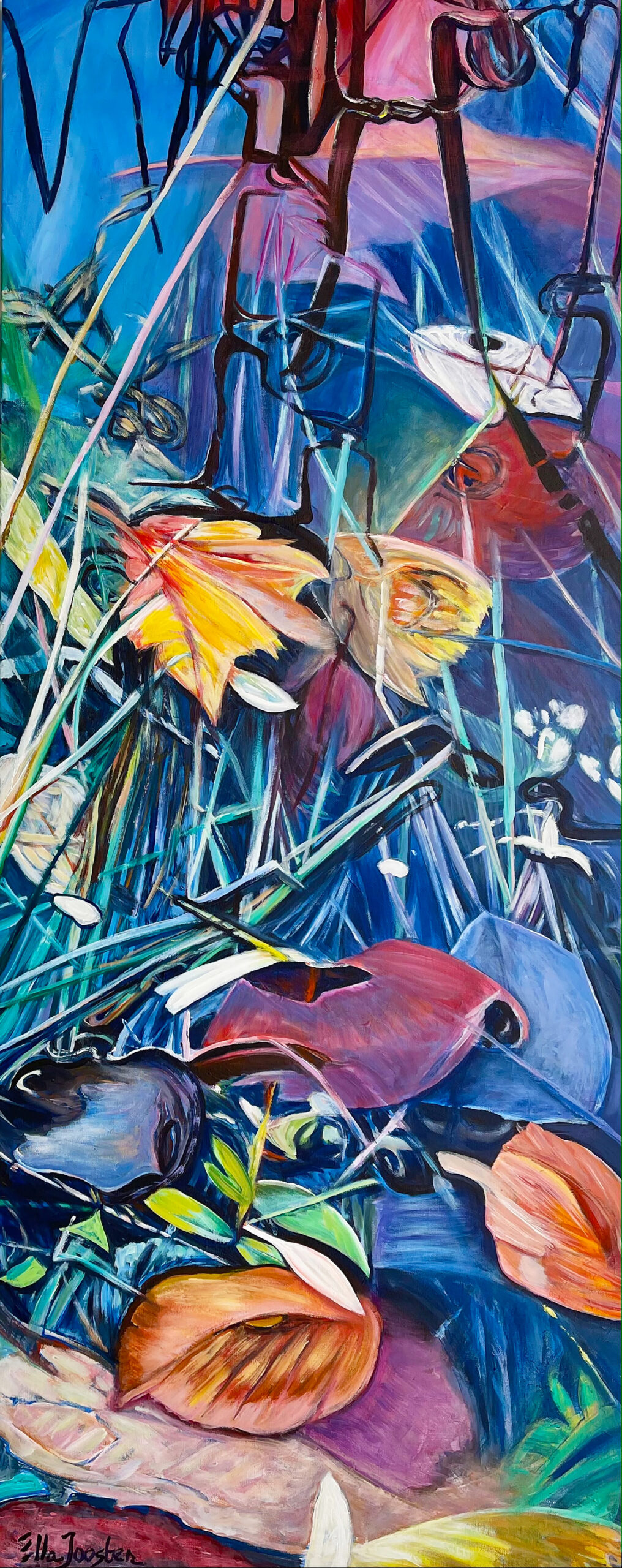 Kunst: Foliage Five van kunstenaar Ella Joosten
