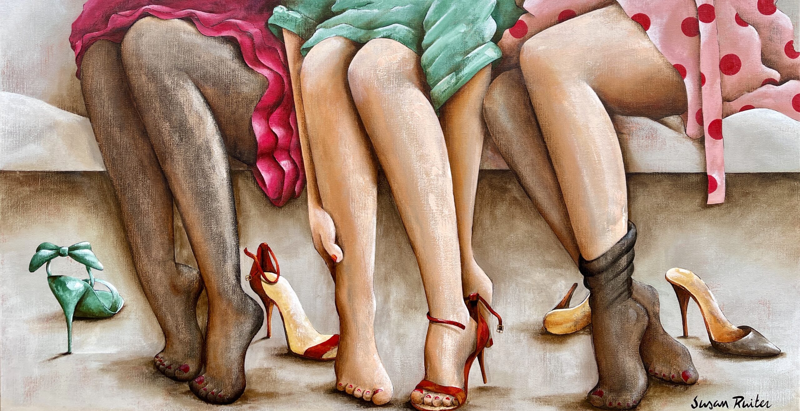 Kunst: All you need is new shoes! van kunstenaar Susan Ruiter