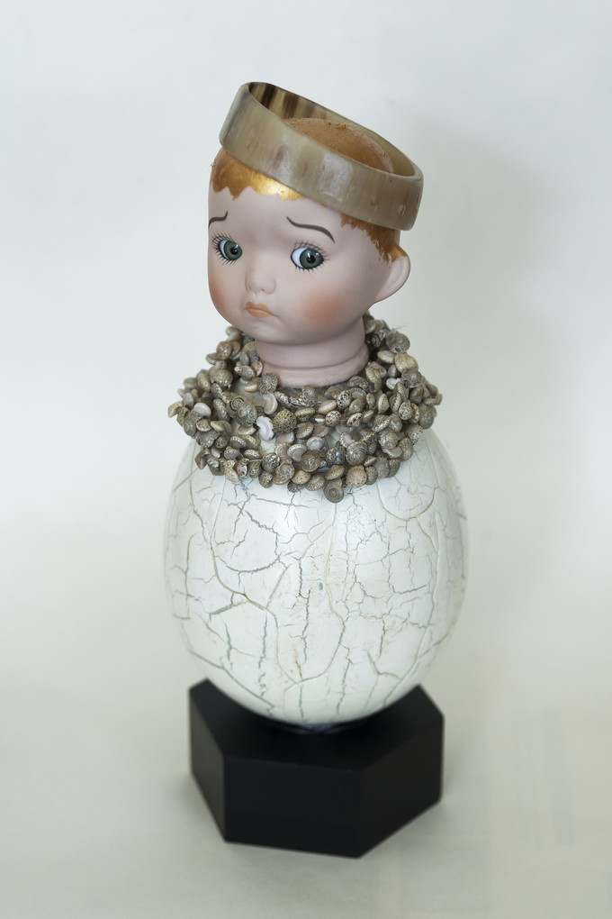 Kunst: Egg boy van kunstenaar Frida Badoux