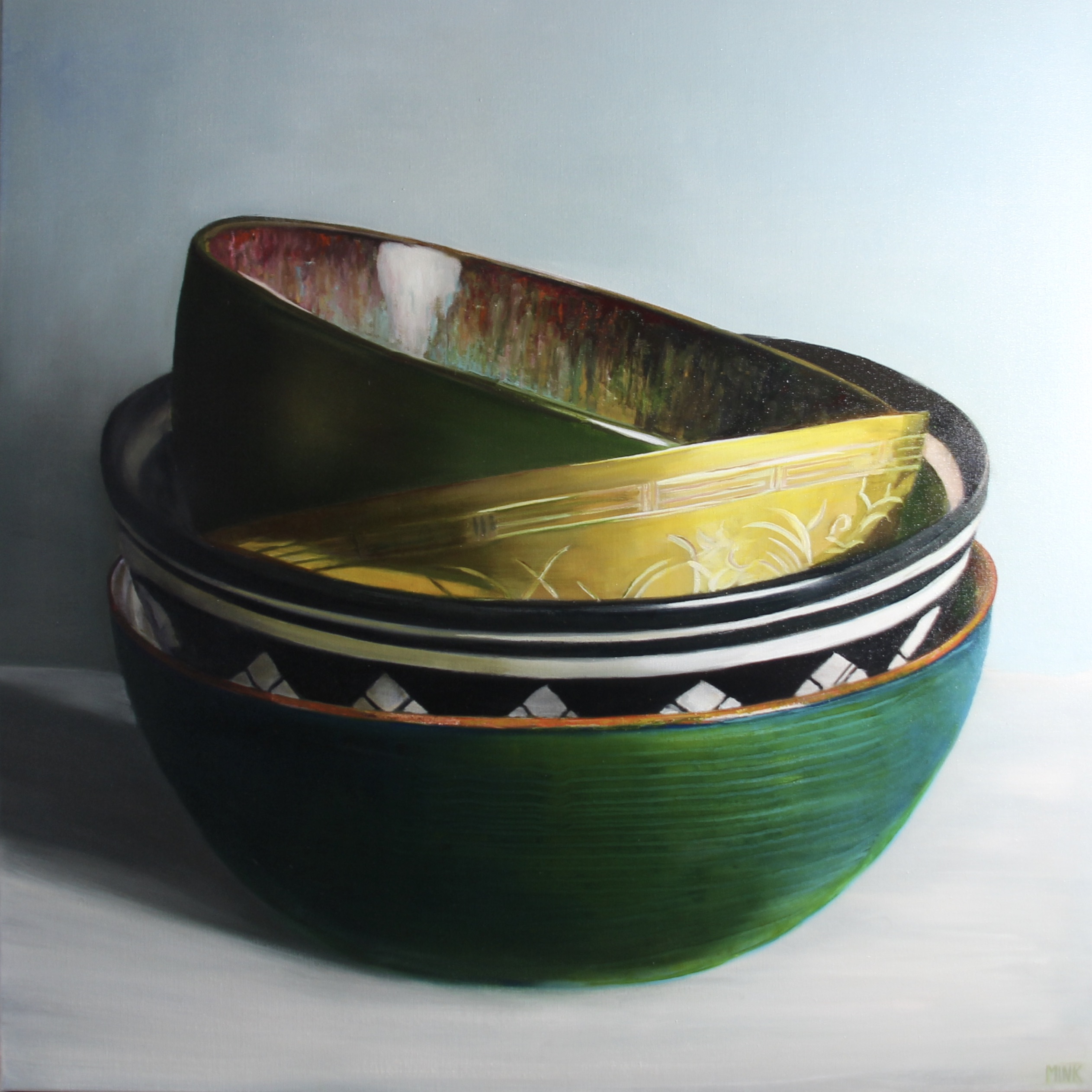 Kunst: Bamako – assorted Bowls van kunstenaar Minke Buikema