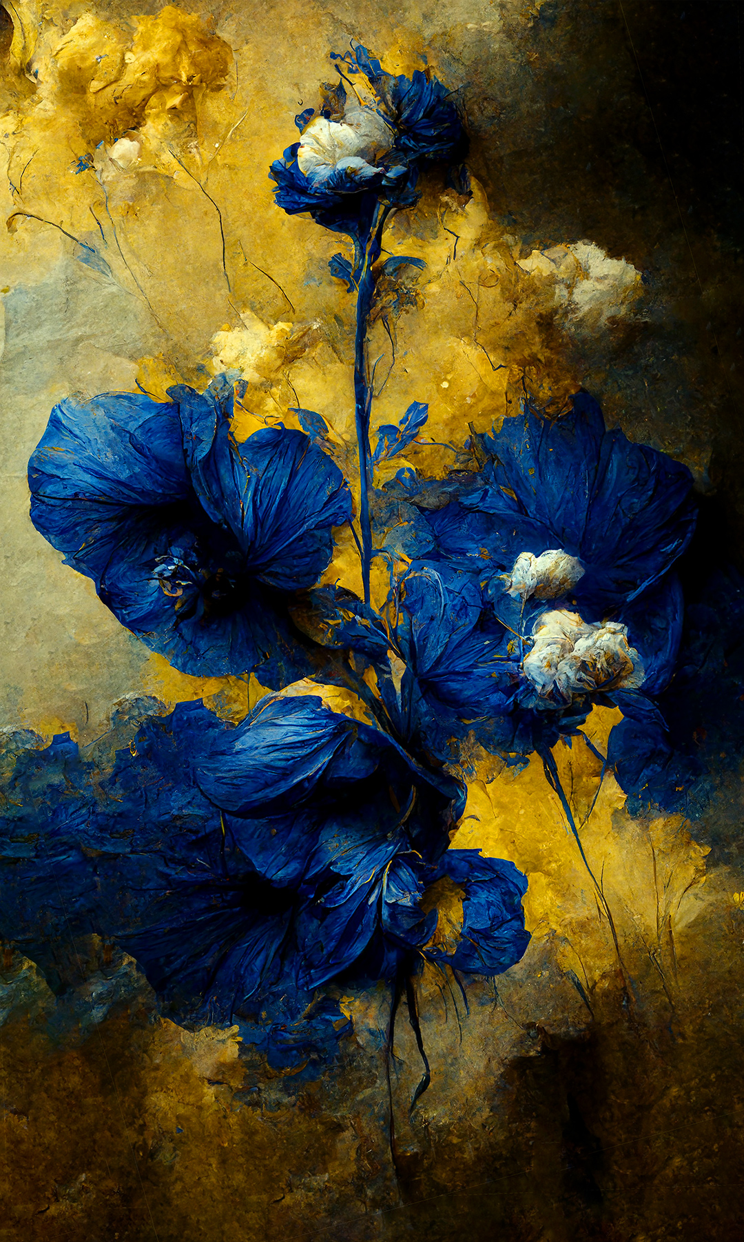 Kunst: Floral Decay V van kunstenaar Teis Albers