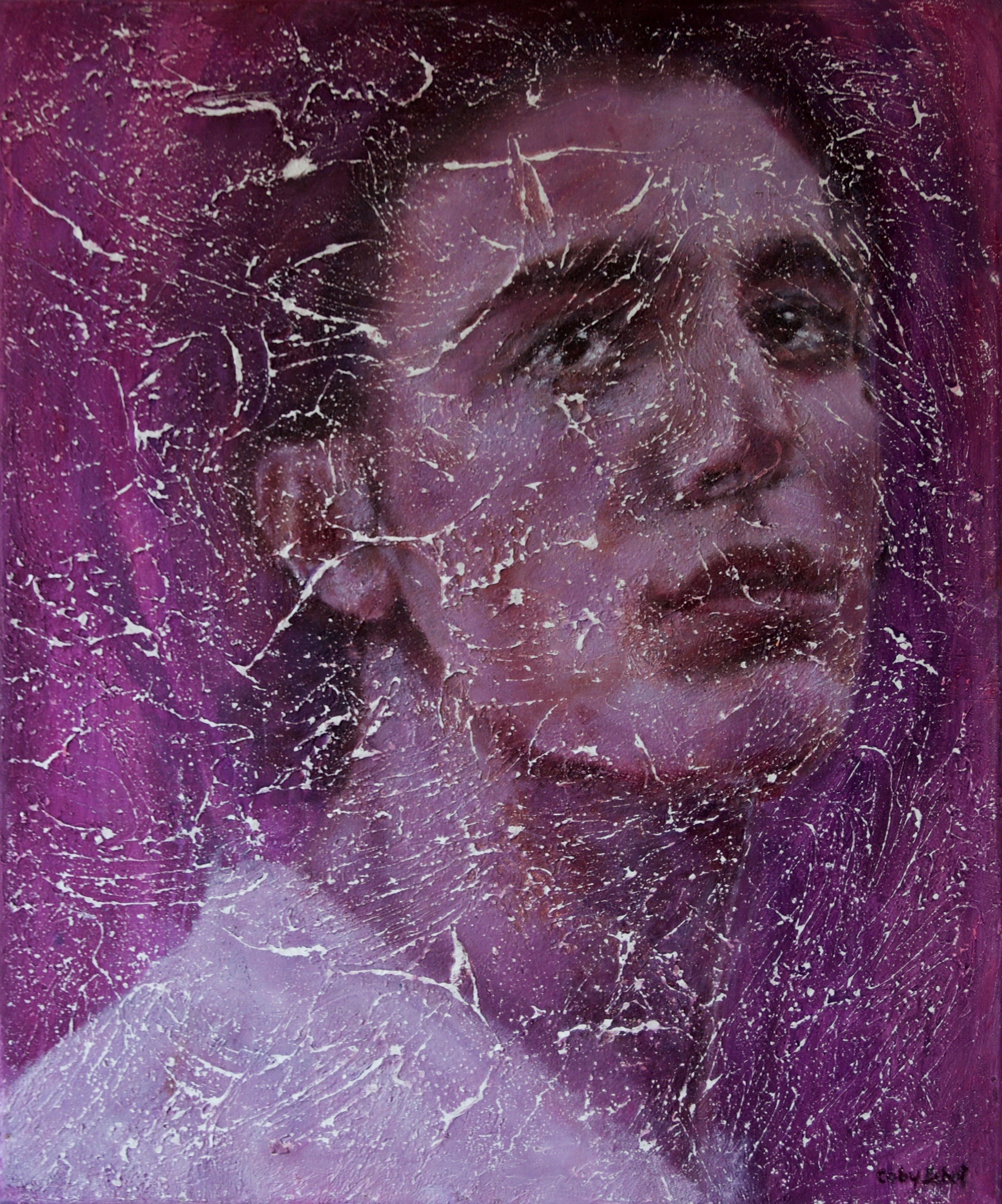 Kunst: Purple Thoughts van kunstenaar Coby Schot