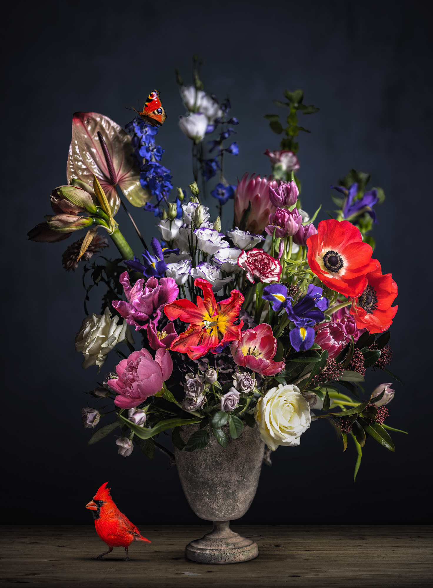 Kunst: Mystical Bouquet van kunstenaar Gert Kist