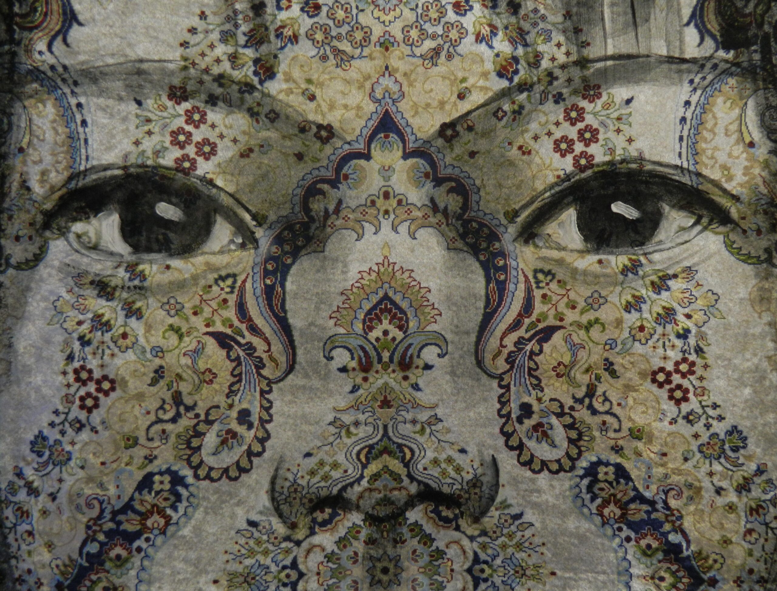 Kunst: Portrait on a carpet(XXXL) van kunstenaar Jacqueline Klein-Breteler