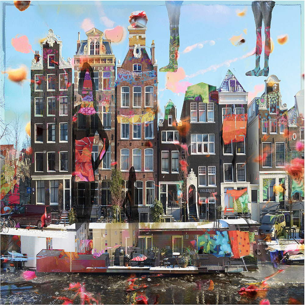 Kunst: Amsterdam View Opus 45 van kunstenaar Geert Lemmers
