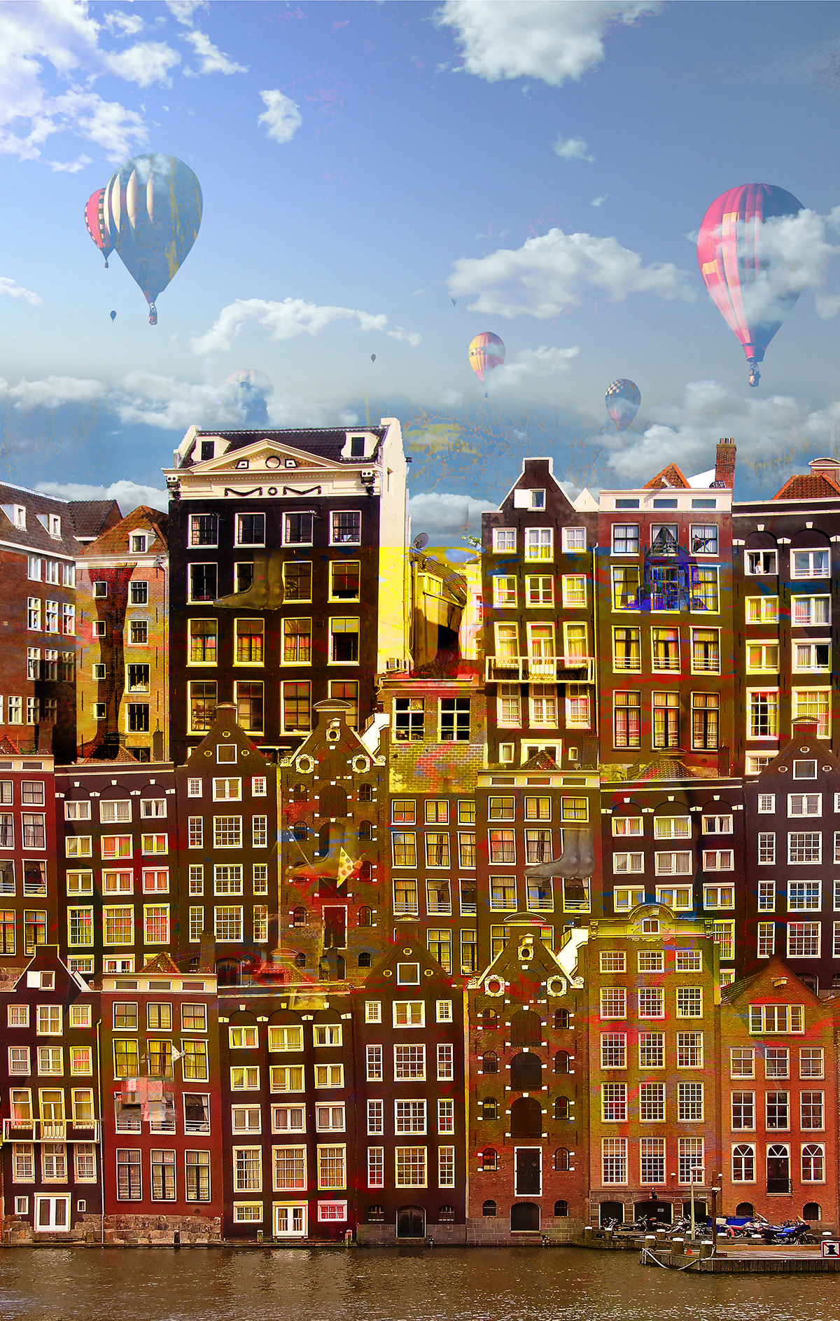 Kunst: Amsterdam view opus 66 van kunstenaar Geert Lemmers