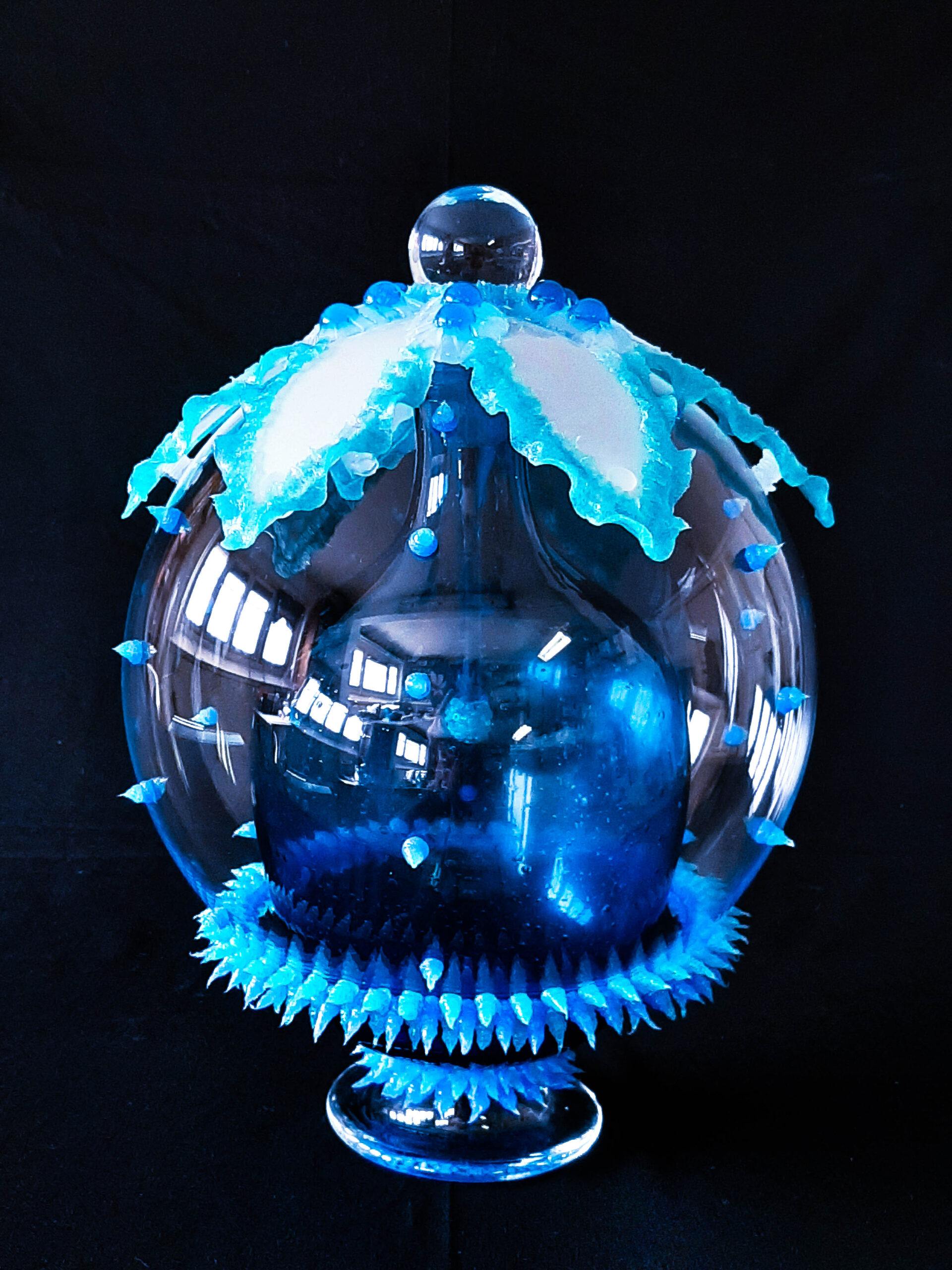 Kunst: Bubbly Blue van kunstenaar Janine C. Schimkat