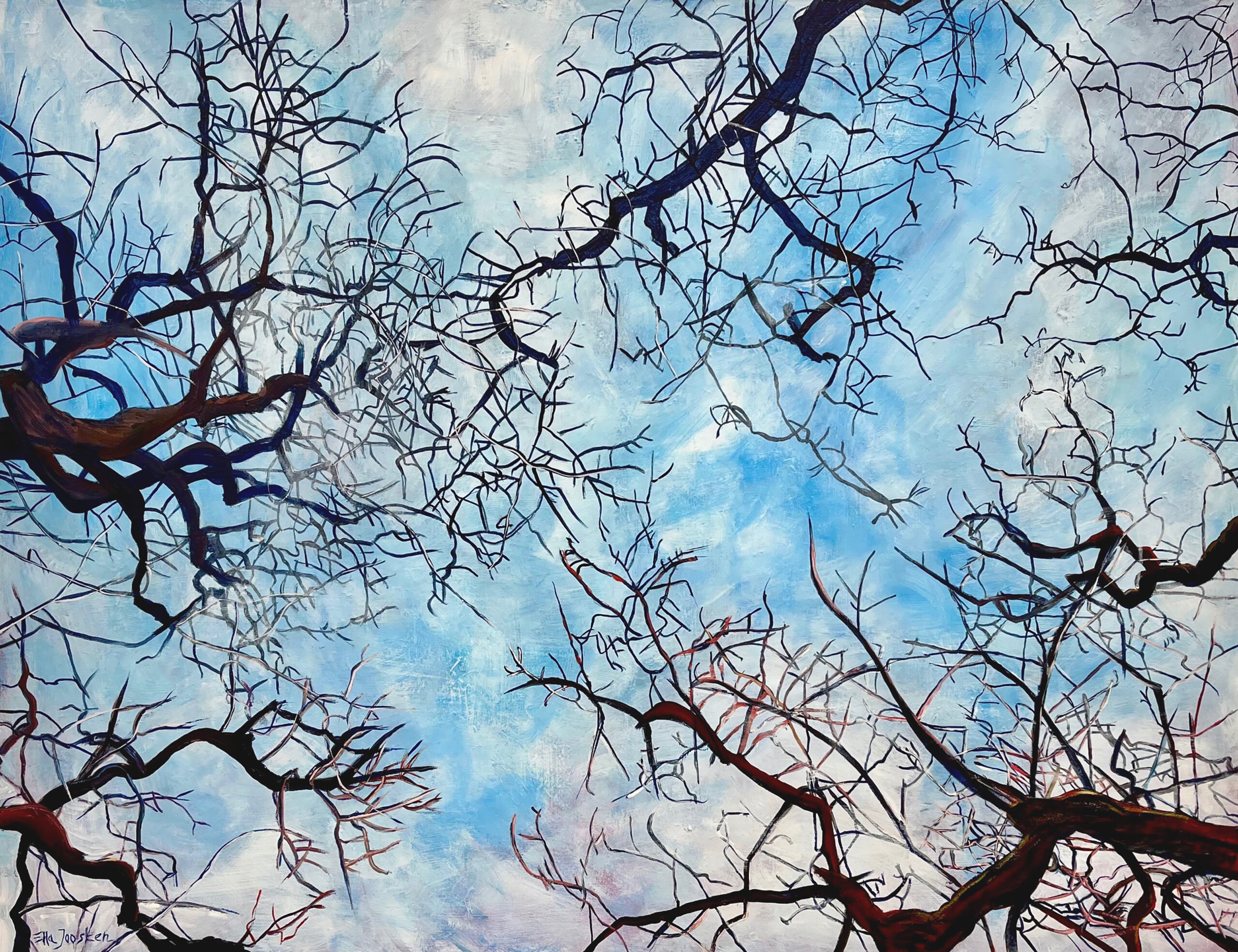Kunst: Forest Silhouette One van kunstenaar Ella Joosten