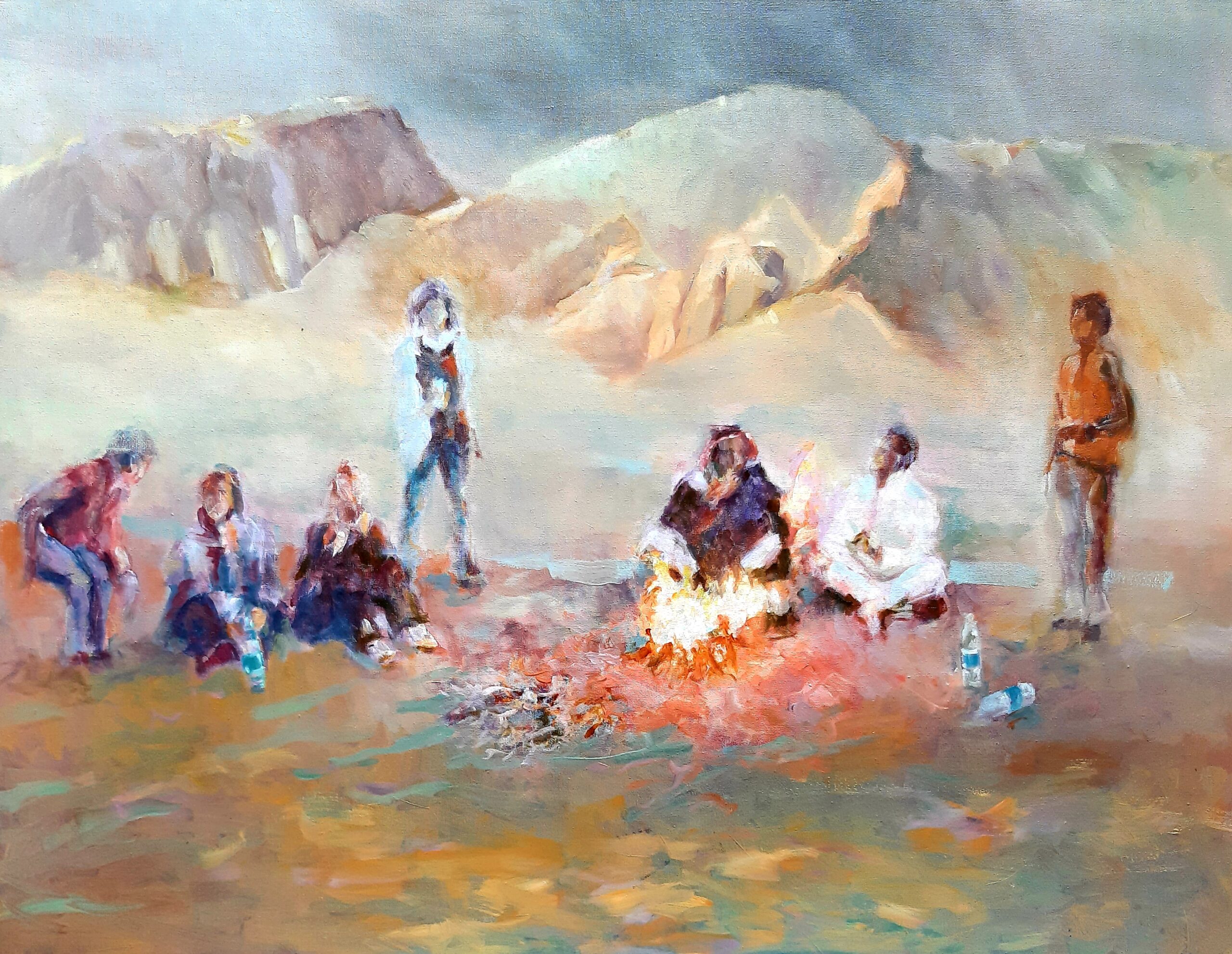 Kunst: Wadi Rum van kunstenaar Sietse Goverts