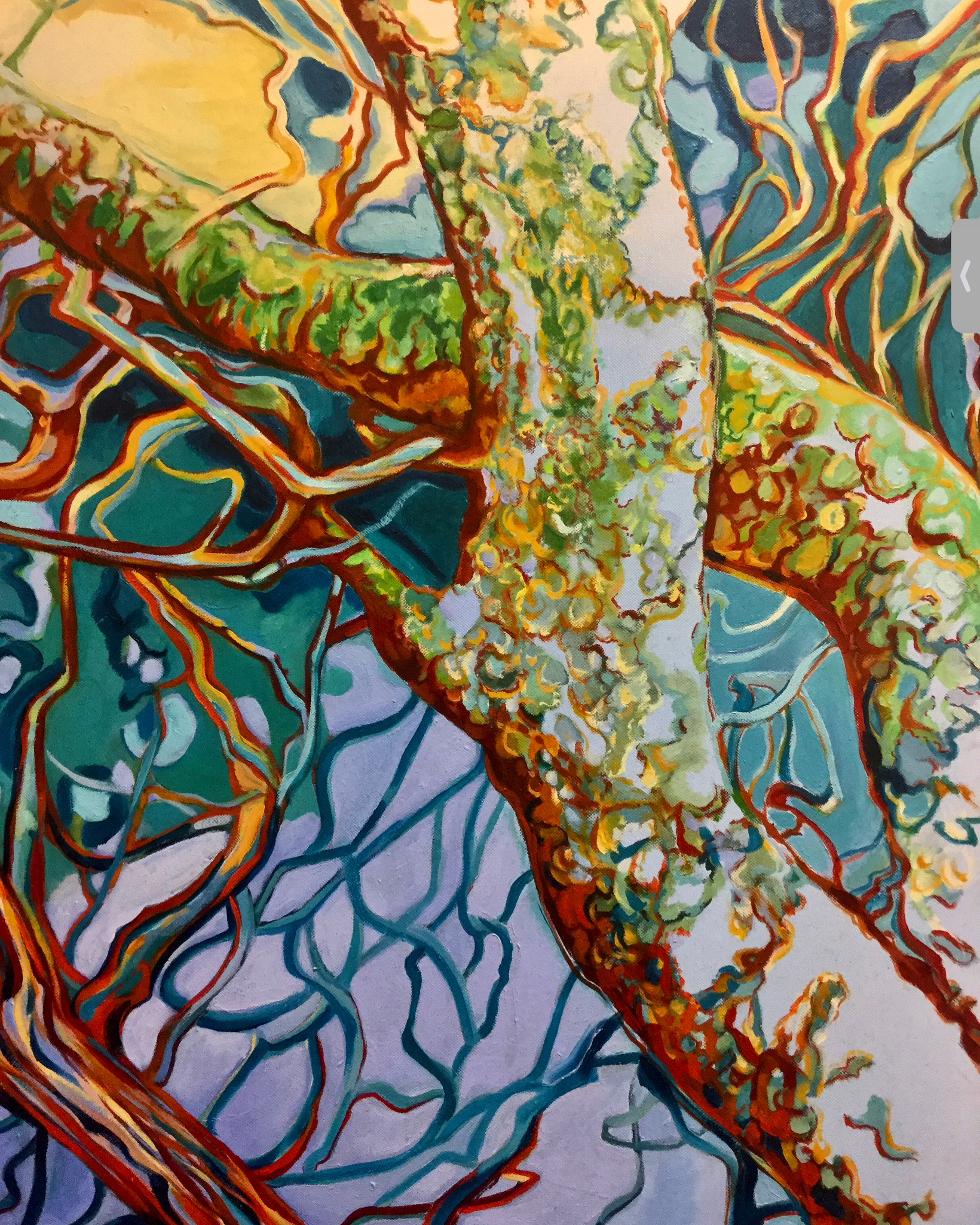 Kunst: Mossy tree van kunstenaar Sanneke S.I. Griepink