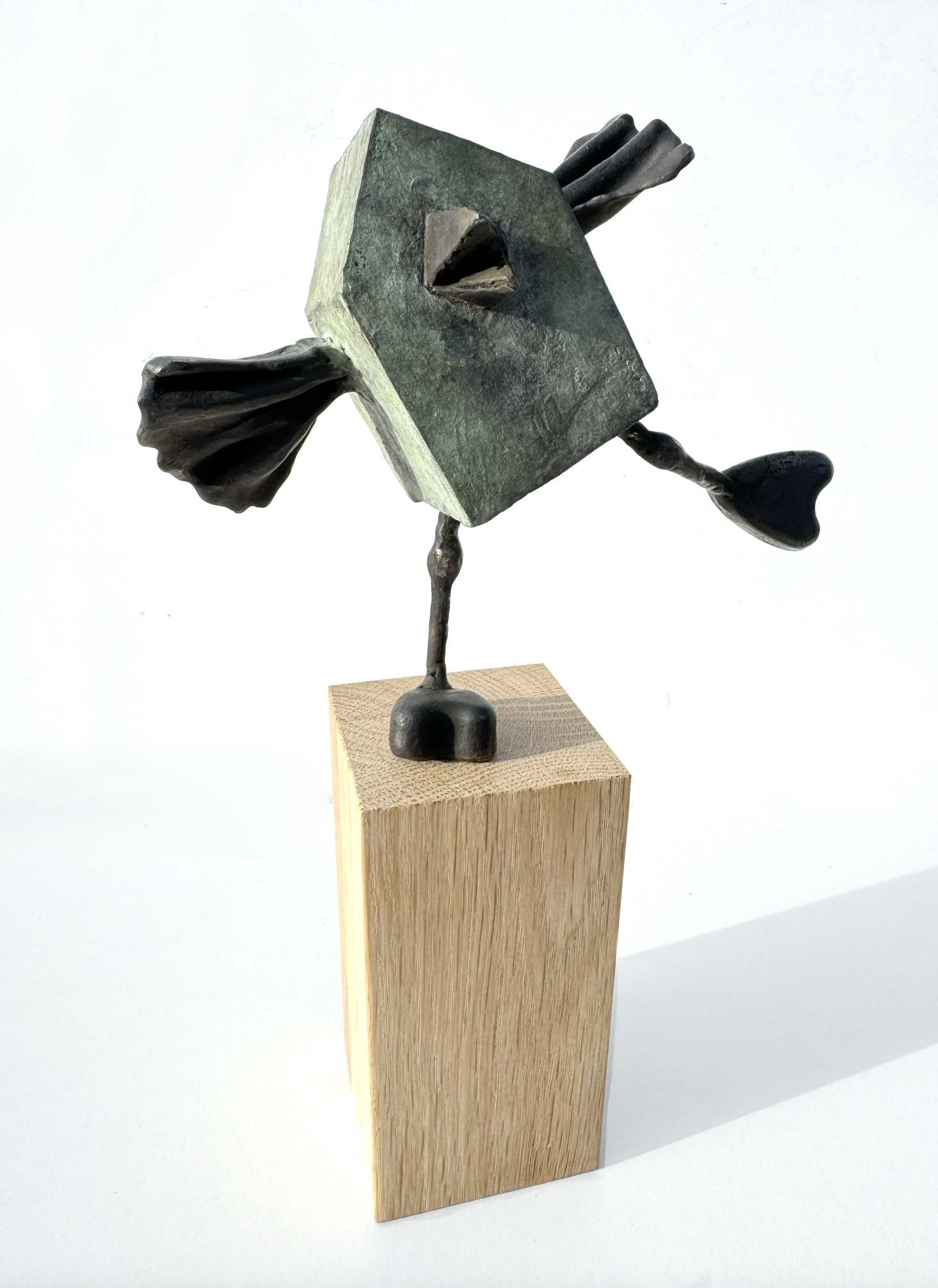 Kunst: blije vogel ‘wijdbeens’ van kunstenaar Tonny de  Brouwer