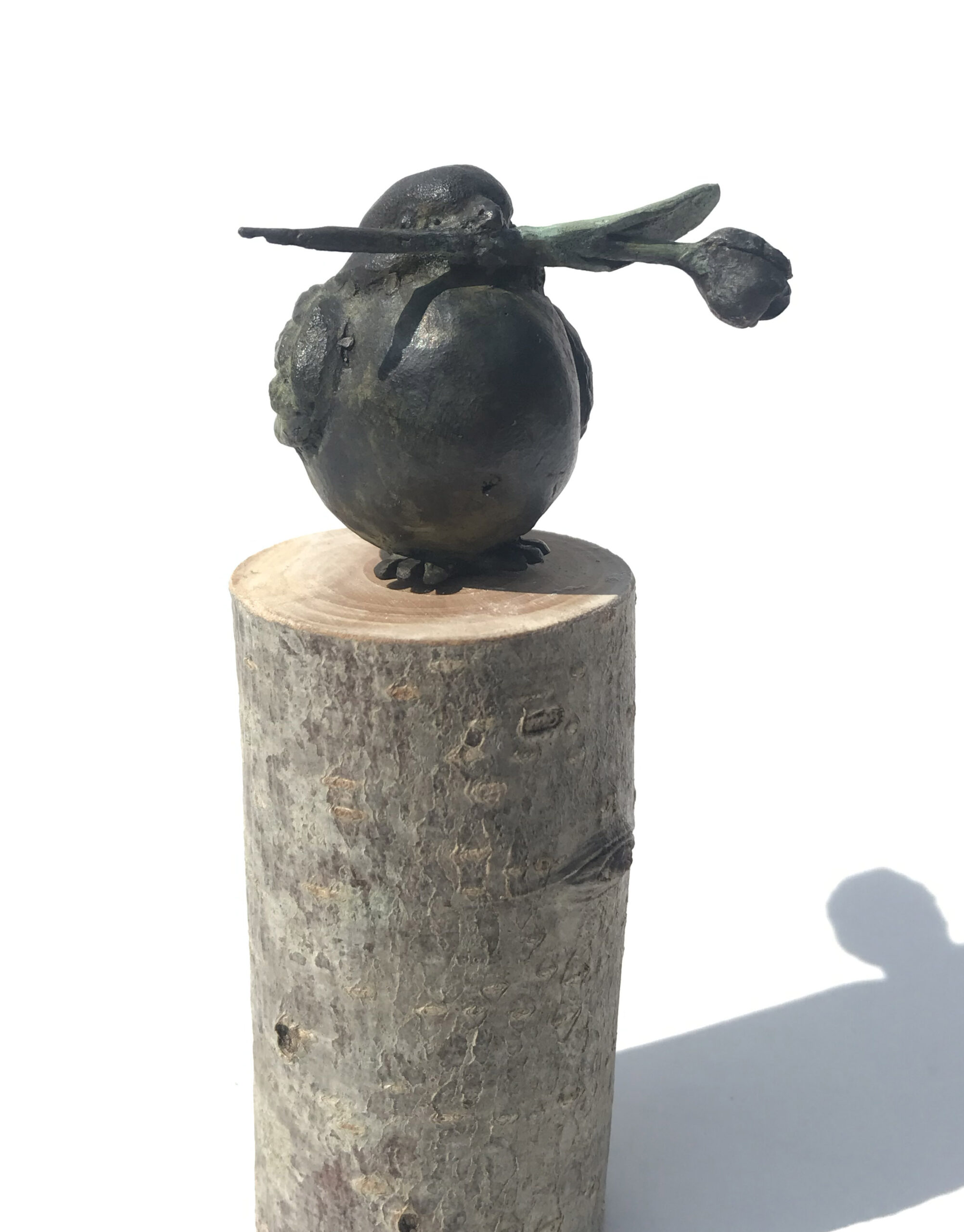 Kunst: vogeltje tulpje van kunstenaar Tonny de  Brouwer