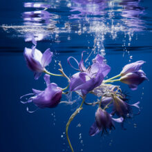 Kunst: Eggplant flowers van kunstenaar Barend Houtsmuller