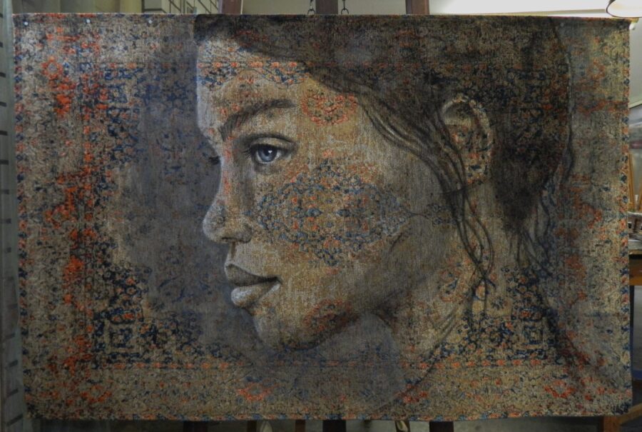 Kunst: Jolie – tapestry van kunstenaar Jacqueline Klein-Breteler