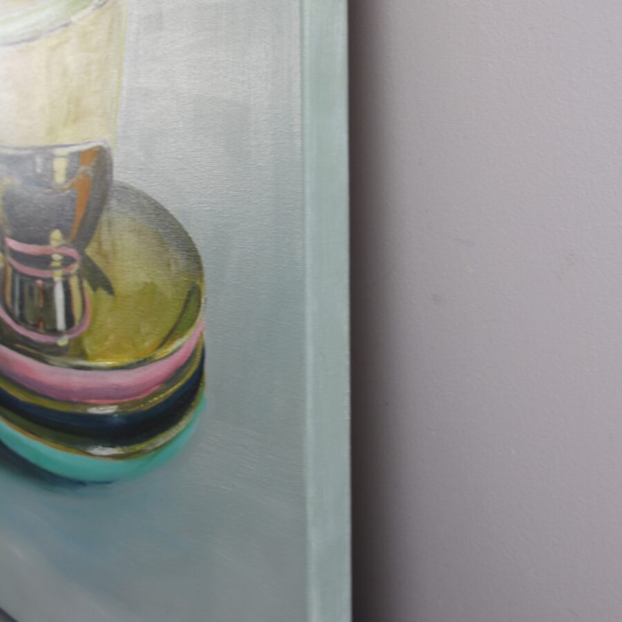 Kunst: Melbourne – 3 Golden Stapled Cups van kunstenaar Minke Buikema