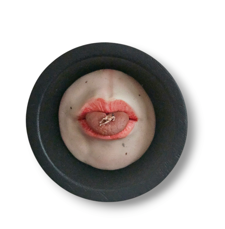 Kunst: On the tip of my tongue van kunstenaar Saskia Hoeboer