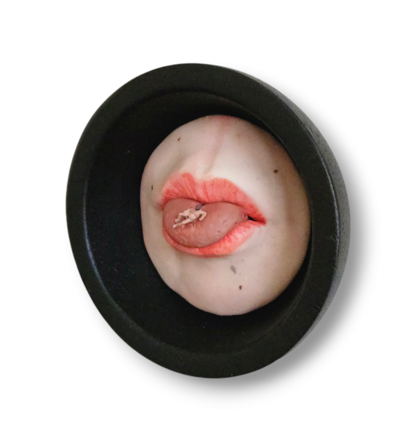 Kunst: On the tip of my tongue van kunstenaar Saskia Hoeboer