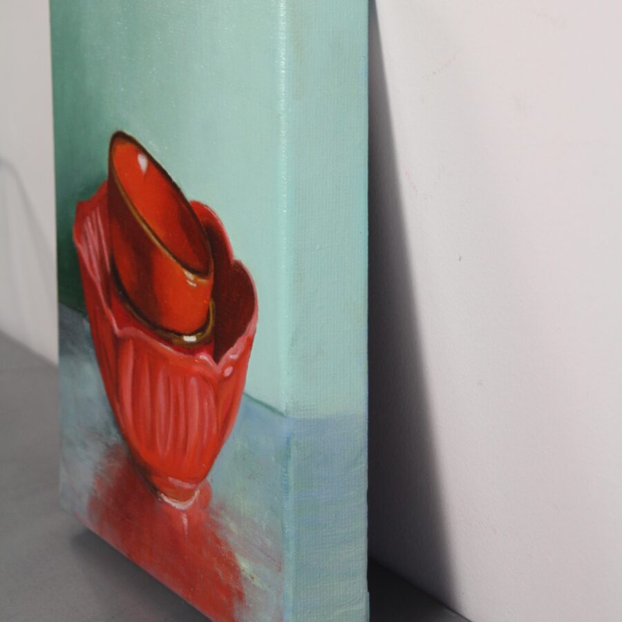 Kunst: Byon – Red Cups van kunstenaar Minke Buikema