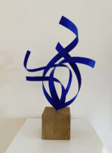 Kunst: Abstract Movement Blue van kunstenaar Cees Hoogeveen