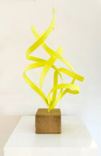 Kunst: Abstract Movement Yellow van kunstenaar Cees Hoogeveen