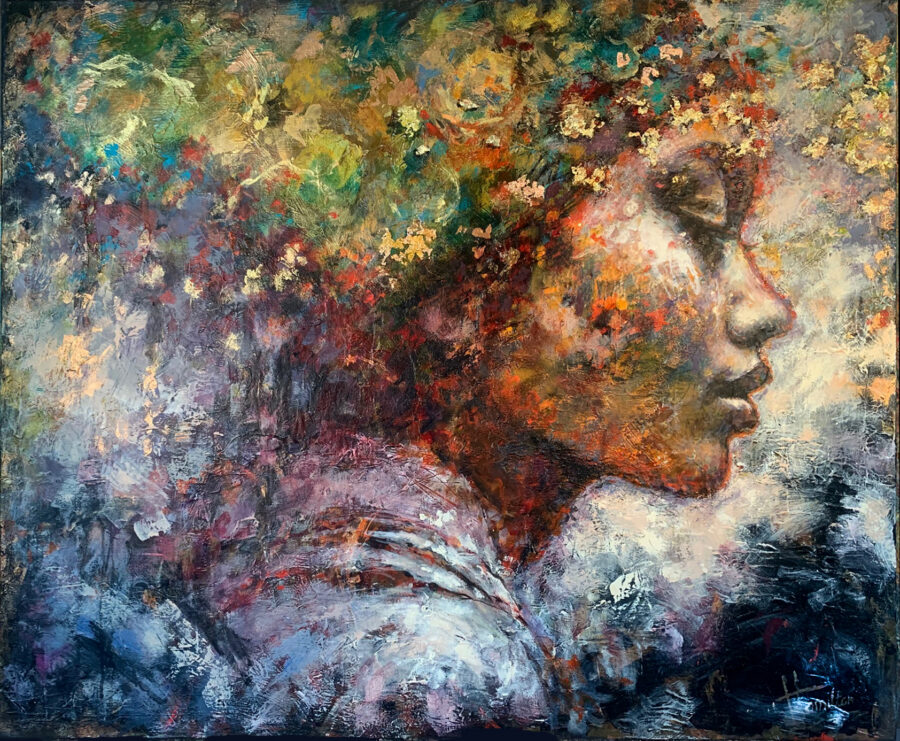 Kunst: Portrait of Zola van kunstenaar Evelyn Hamilton