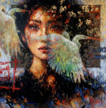 Kunst: Echoes of the East van kunstenaar Evelyn Hamilton