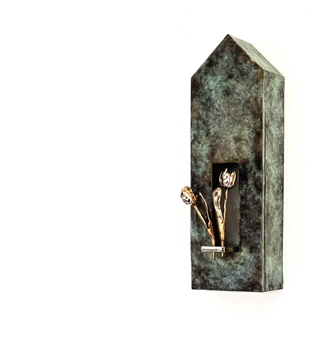 Kunst: Wall house tulips van kunstenaar Tonny de  Brouwer