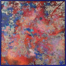 Kunst: Blue & Red Chestnut van kunstenaar Karin Vermeer