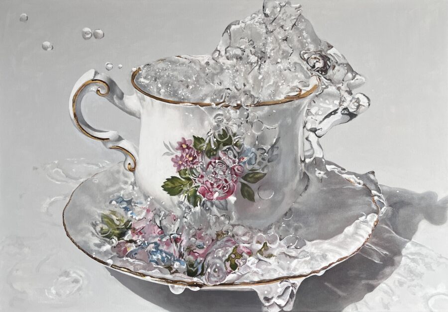 Kunst: Splash 09 van kunstenaar Hannelore Houdijk