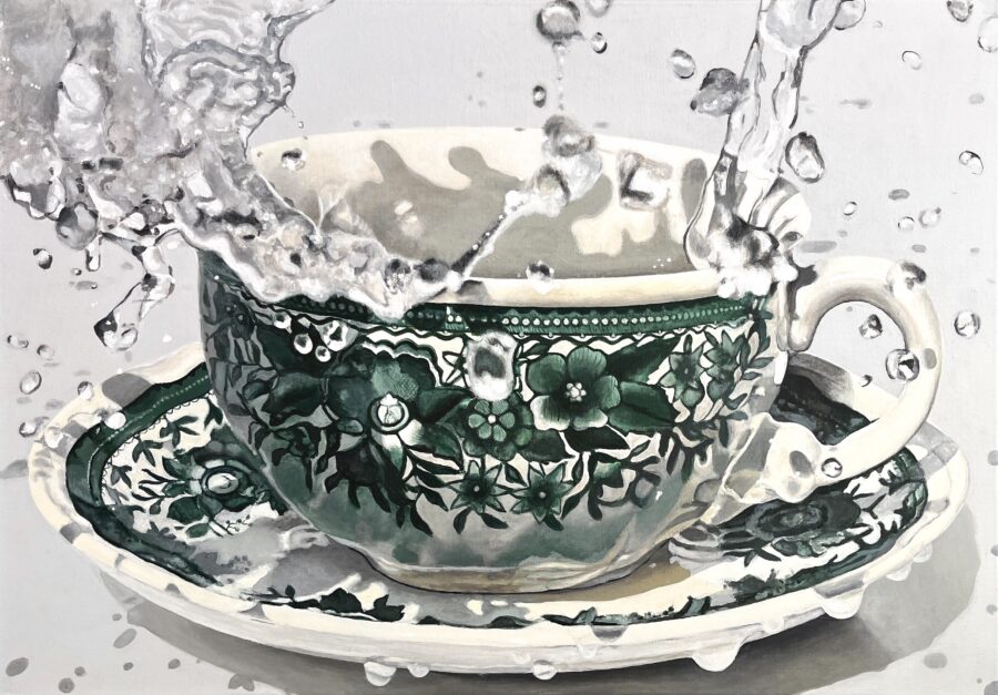 Kunst: Splash 11 van kunstenaar Hannelore Houdijk