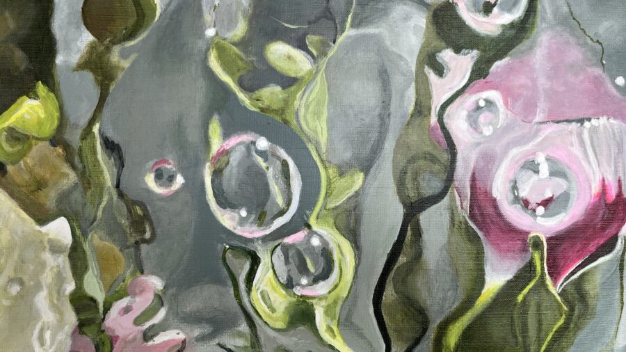 Kunst: Water Flowers 01 van kunstenaar Hannelore Houdijk