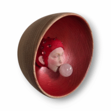 Kunst: Bubble rood van kunstenaar Saskia Hoeboer