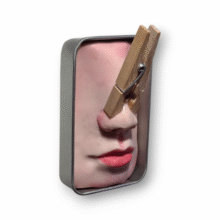 Kunst: Stinkertje 5×8 van kunstenaar Saskia Hoeboer