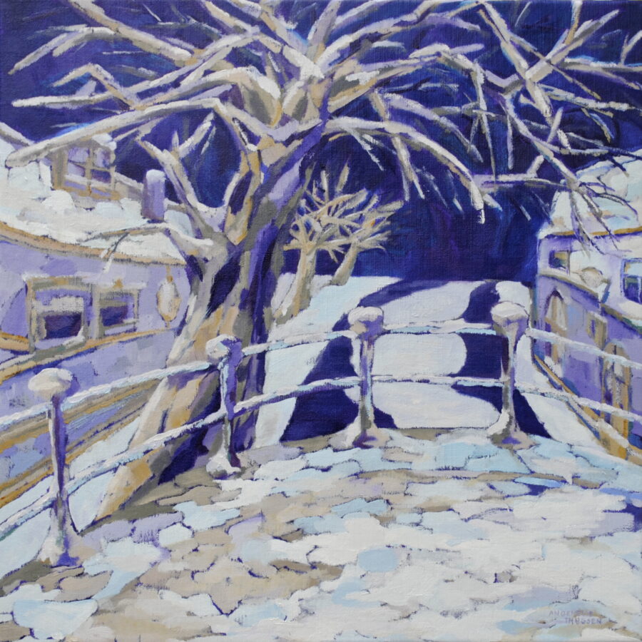 Kunst: Winterdag van kunstenaar Angenelle Thijssen