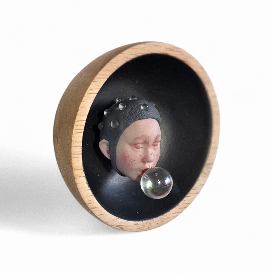 Kunst: Bubble anthracite van kunstenaar Saskia Hoeboer