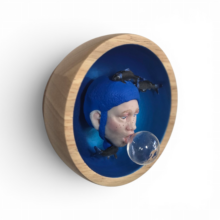 Kunst: Adrift in Blue van kunstenaar Saskia Hoeboer