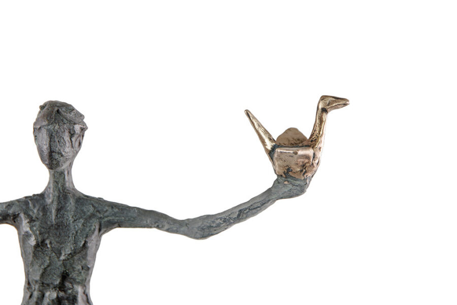 Kunst: Bird of happiness van kunstenaar Astrid Huisman-Biemans