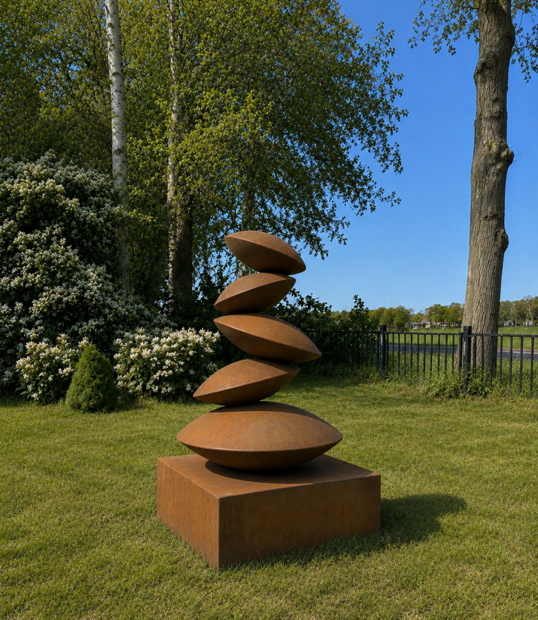 Kunst: Cinco Piedras Medio van kunstenaar Angelo Moyano
