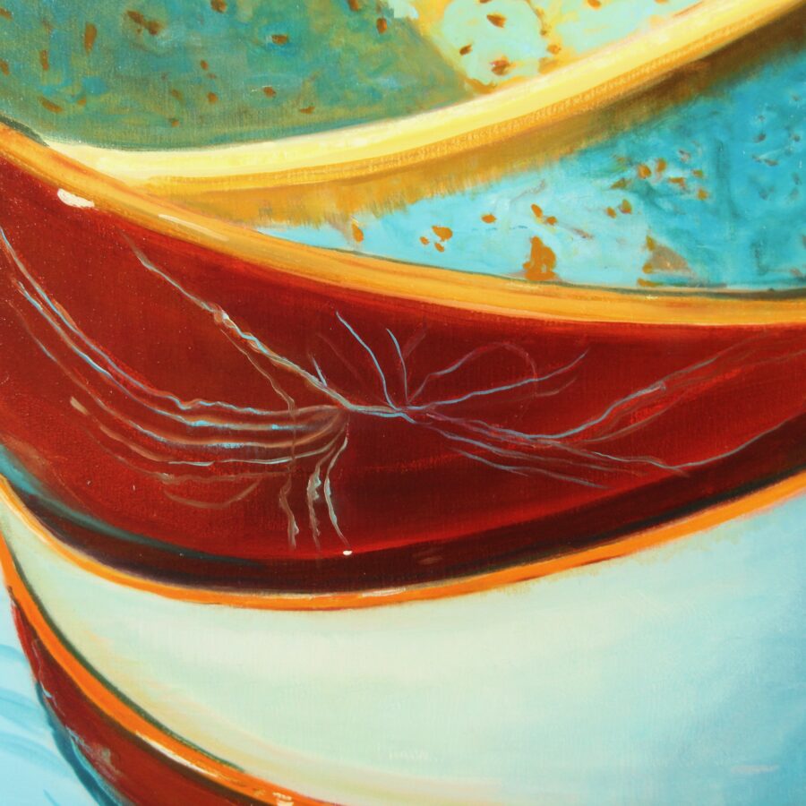 Kunst: Ondara – Bowls in morning light van kunstenaar Minke Buikema