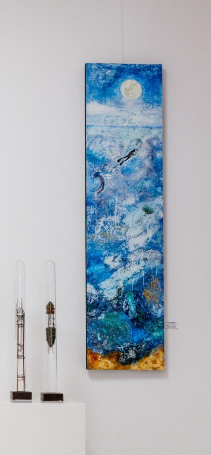 Kunst: Caribbean Blue van kunstenaar Trijnie Mohlmann