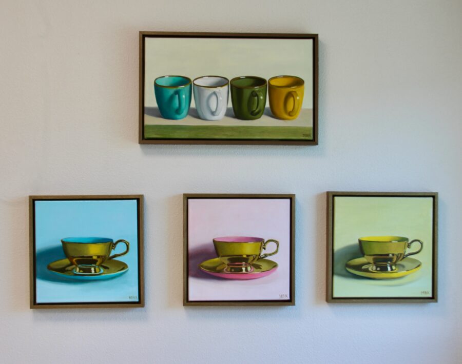 Kunst: High Tea – blue van kunstenaar Minke Buikema