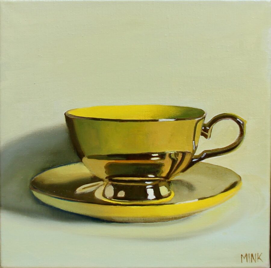Kunst: High Tea – yellow van kunstenaar Minke Buikema