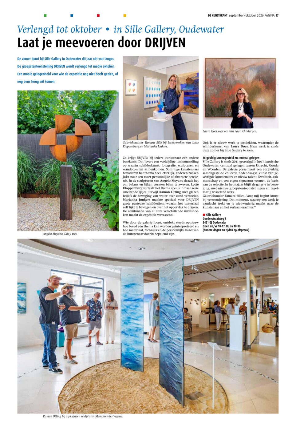 Sfeer De KunstKrant artikel sept/okt 2026