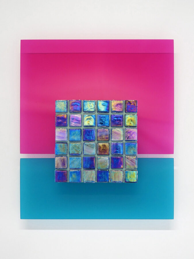 Kunst: Pieces of Blue van kunstenaar Geeske van de Molengraft