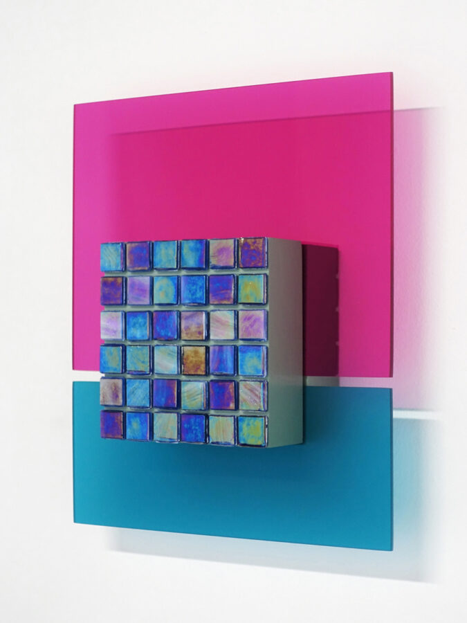 Kunst: Pieces of Blue van kunstenaar Geeske van de Molengraft